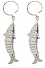JIL SANDER SILVER Earrings with pendants