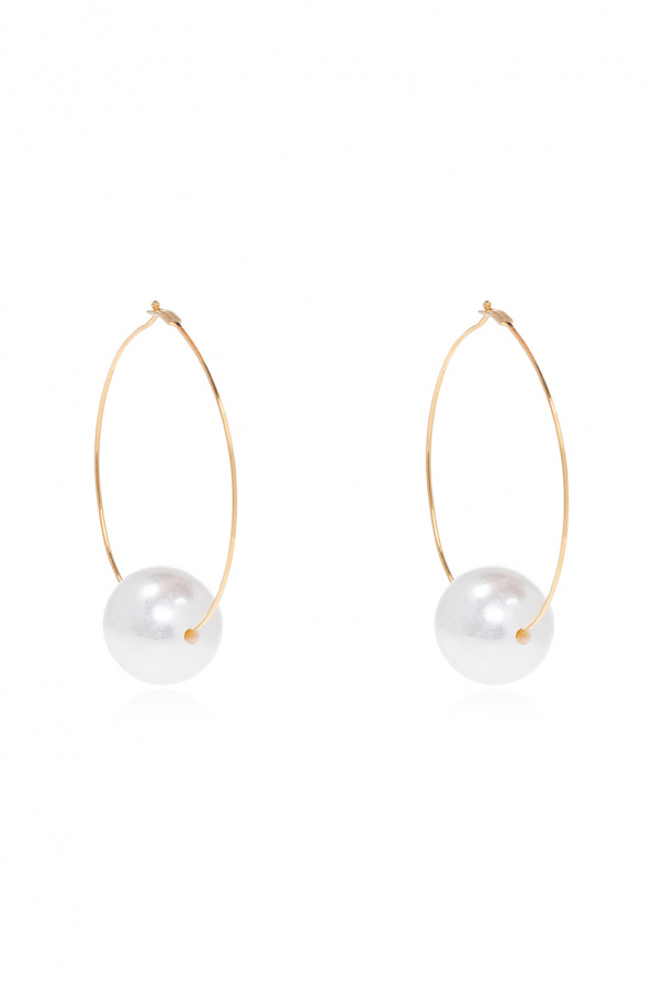 JIL SANDER Pearl earrings