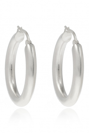 Silver earrings od JIL SANDER