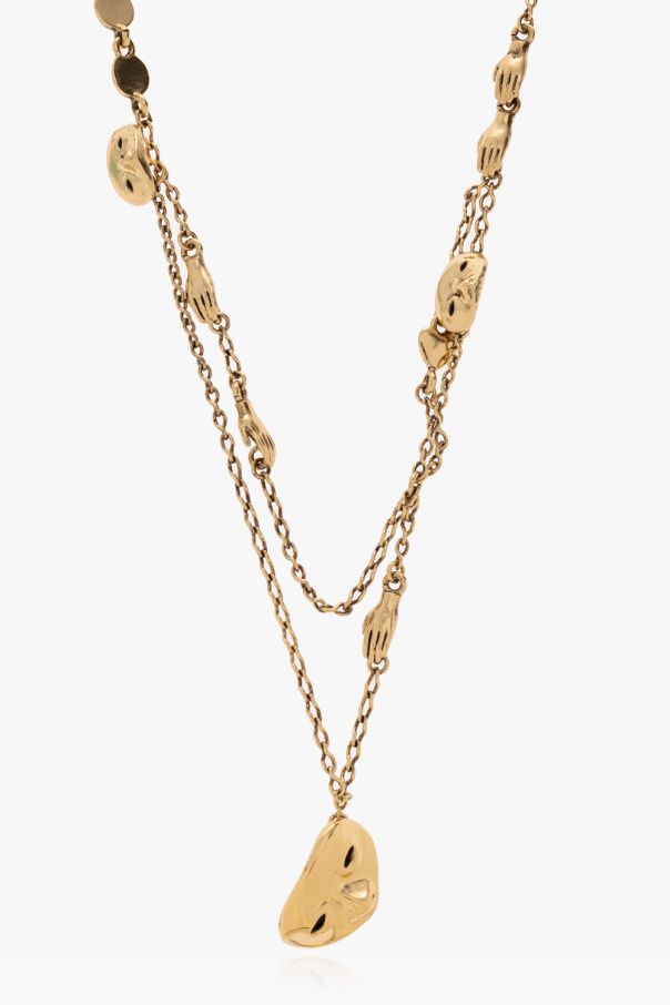 Lemaire ‘Estampe’ brass necklace