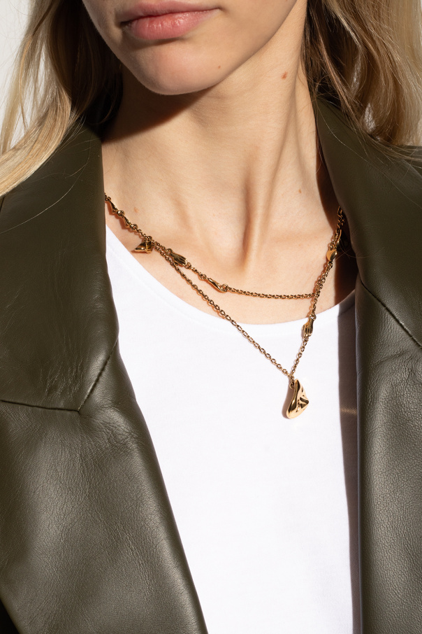 Lemaire ‘Estampe’ brass necklace