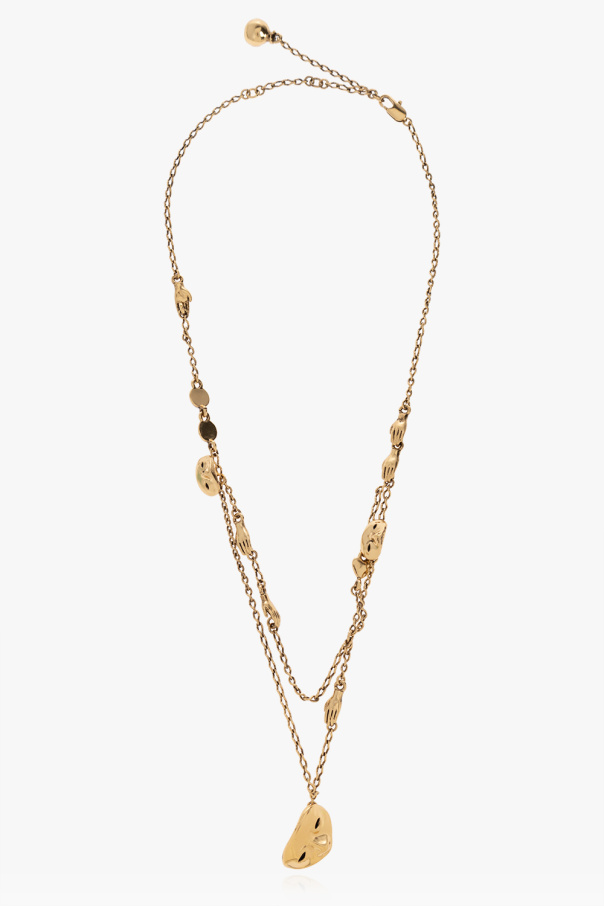 Lemaire ‘Estampe’ brass necklace