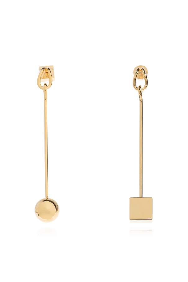 Brass earrings od Jacquemus