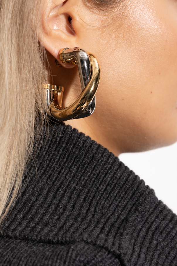 Jacquemus Pendientes de latón "Doppio"