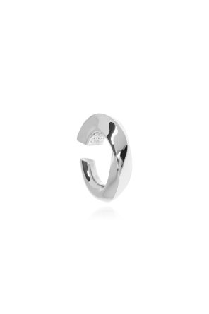 Silver ear cuff od Jacquemus