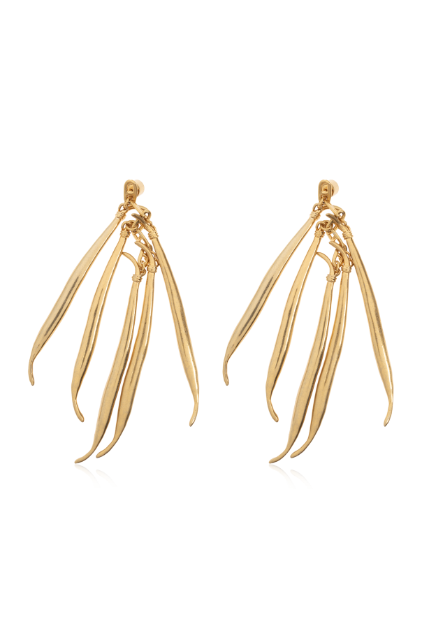 Brass earrings od Jacquemus