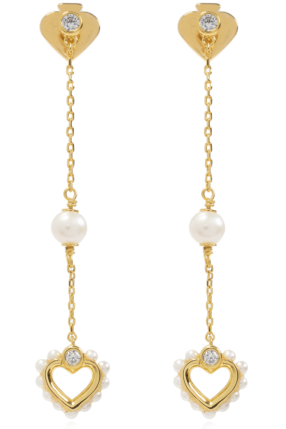 kate spade gold drop earrings