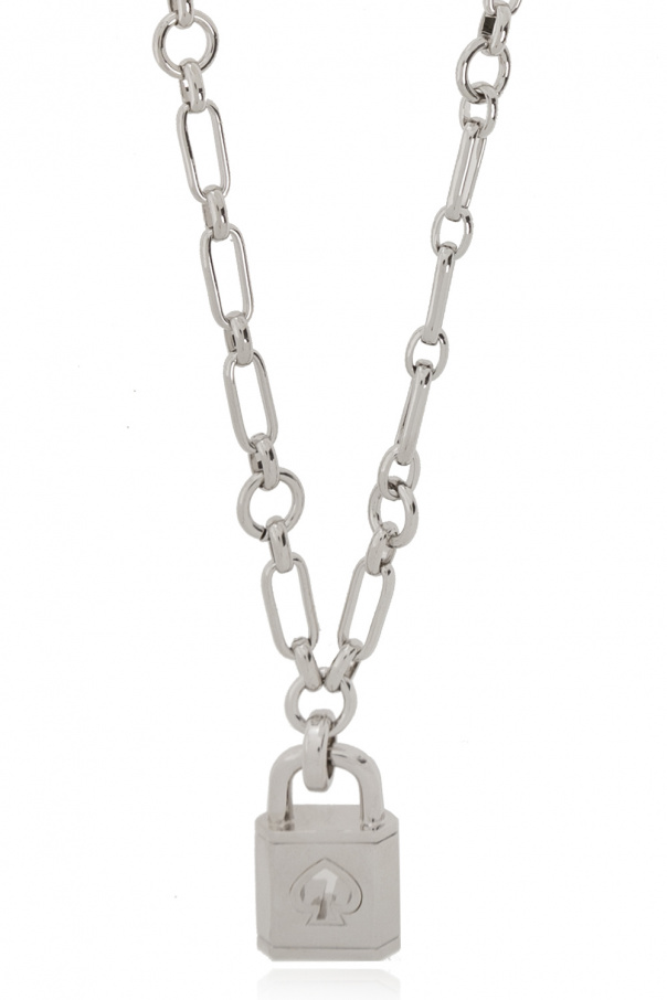 Silver 'Lock And Spade' necklace Kate Spade - Vitkac GB