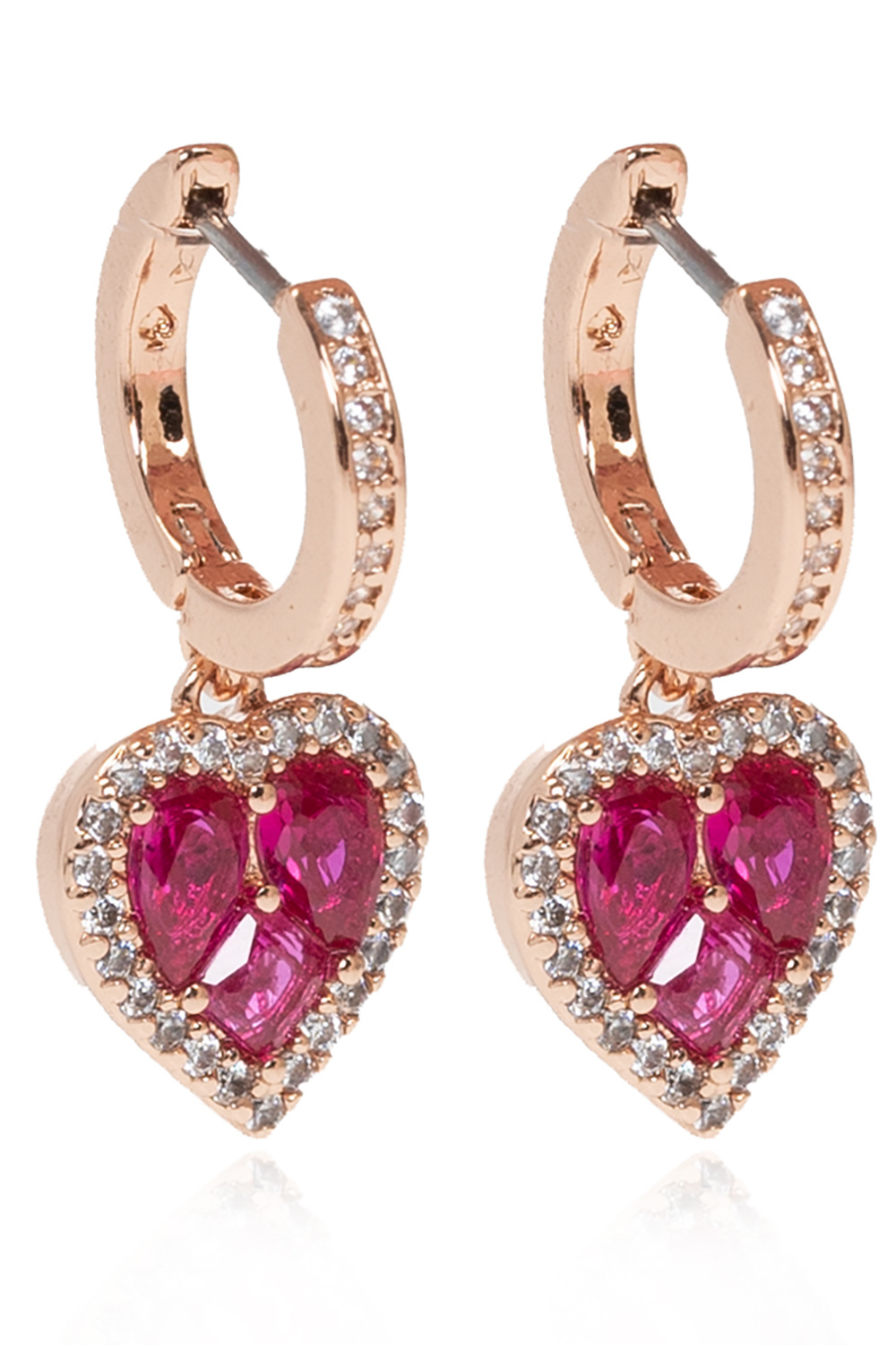 kate spade pink heart earrings