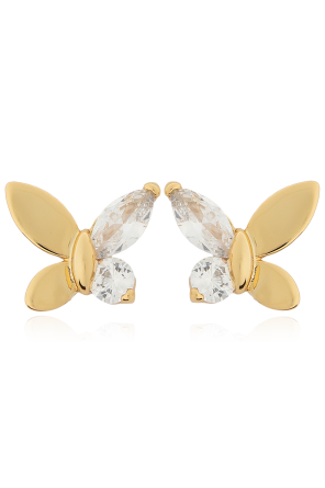 Earrings with shimmering crystals