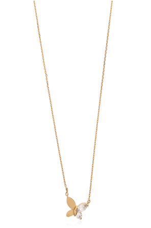 Necklace with a pendant featuring sparkling crystals