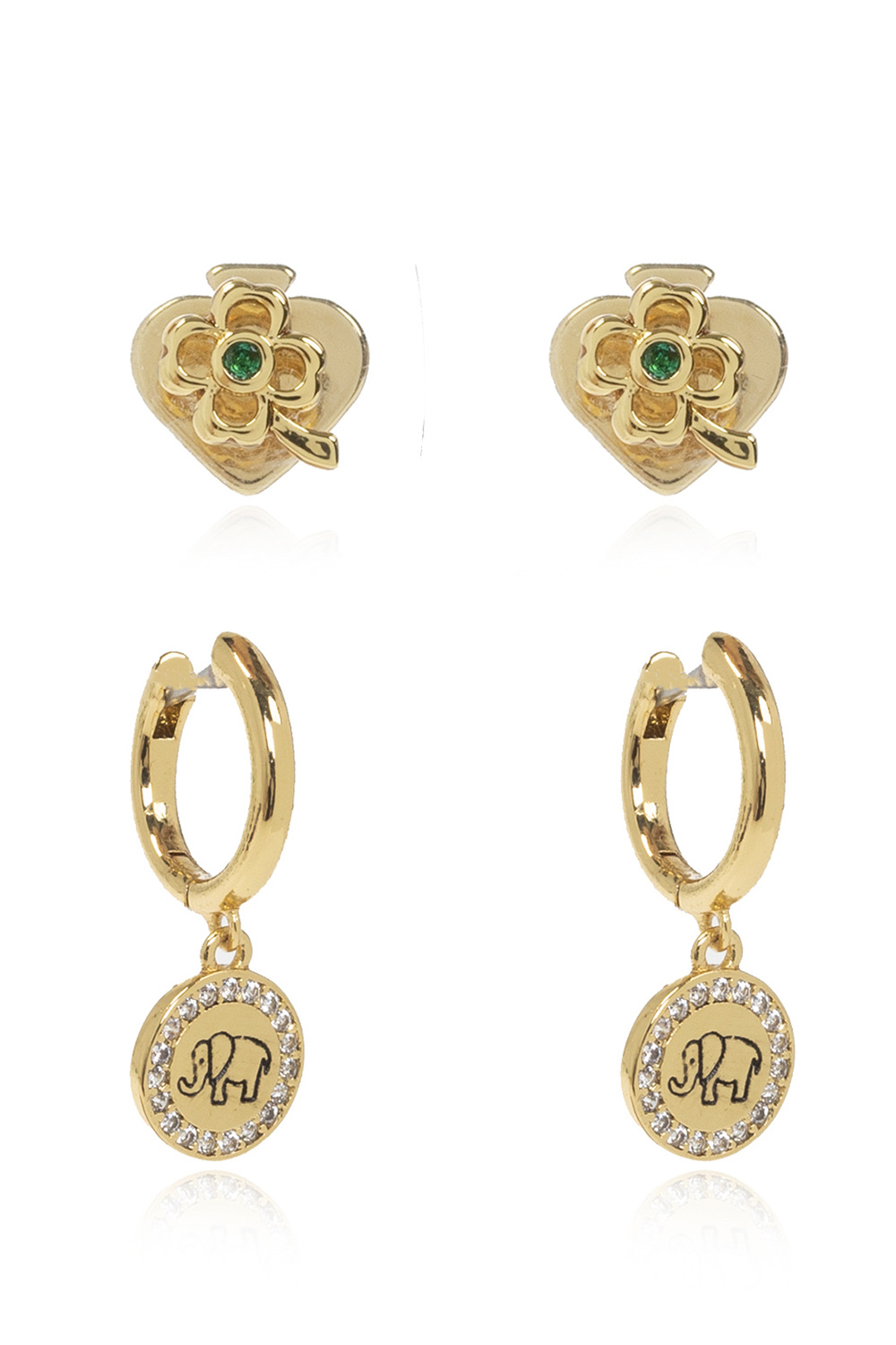 Gold 'Wishes' set of earrings Kate Spade - IetpShops Morocco