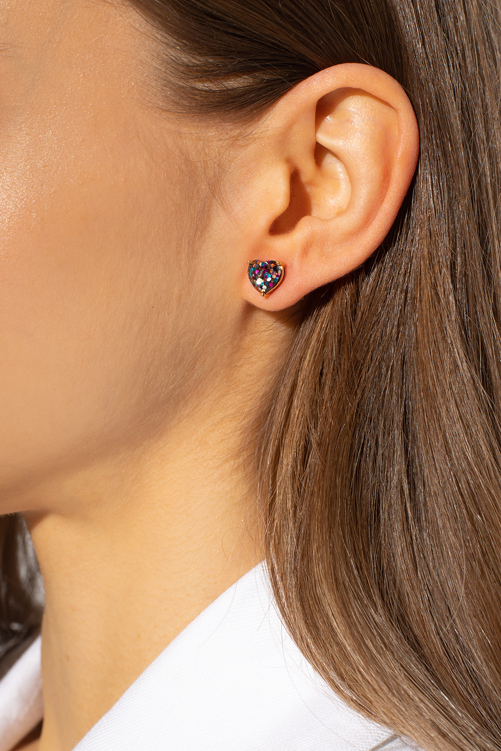 Gold 'My Love' heart-shaped earrings Kate Spade - Vitkac France