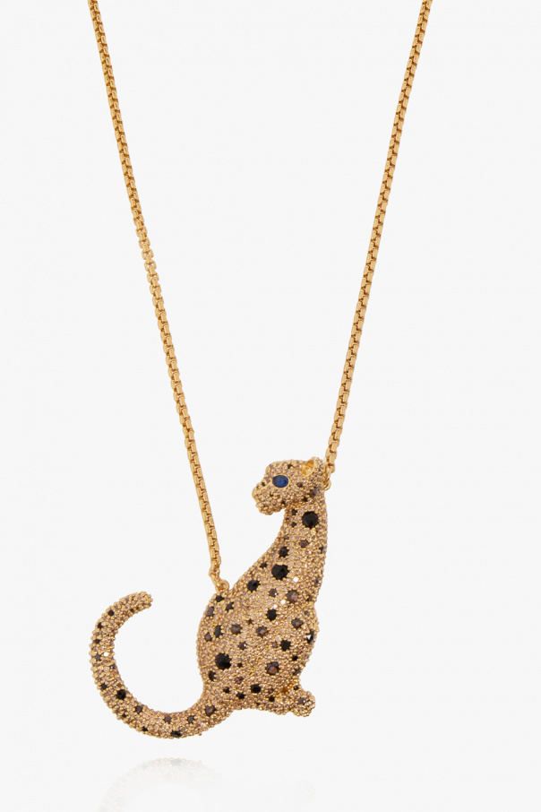 Kate Spade Necklace with leopard pendant