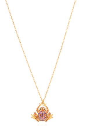 Necklace with frog pendant