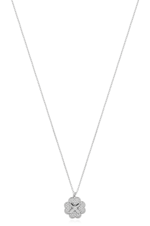 Necklace with sparkling crystal pendant