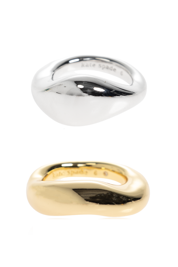 Two asymmetric rings od Kate Spade