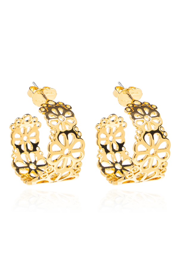 Brass earrings od Kate Spade