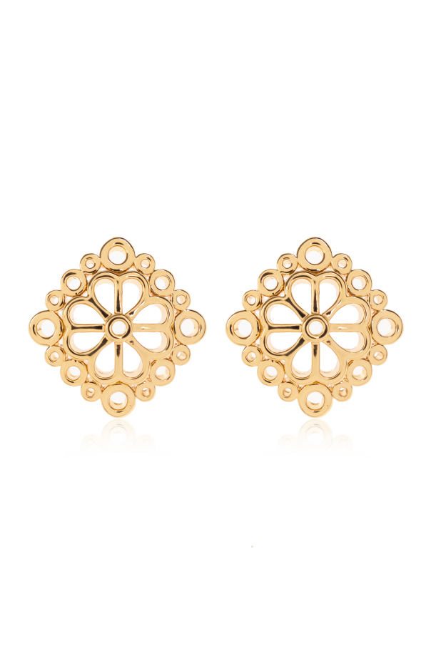 Brass earrings od Kate Spade