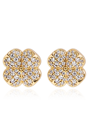 Earrings with shimmering crystals