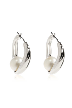 Pendientes con perla de cristal