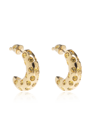Banana motif earrings