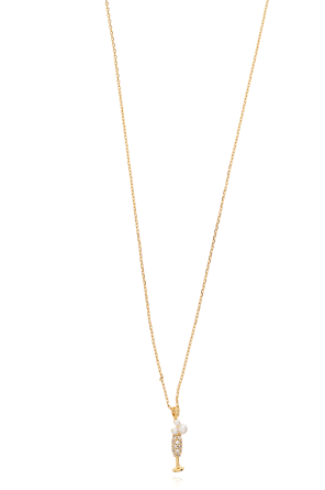 Collar con colgante con brillantes cristales