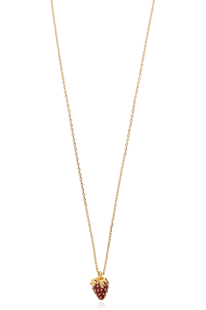 Necklace with a pendant featuring sparkling crystals