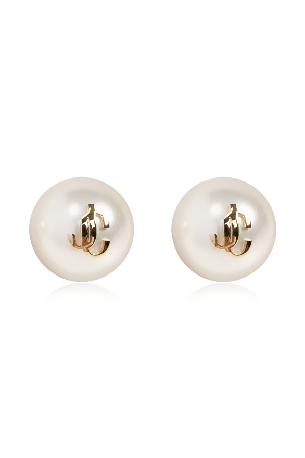 Earrings with logo od Jimmy Choo
