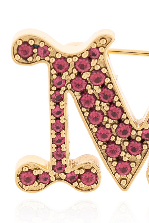 Max Mara Brosche mit schimmernden Kristallen