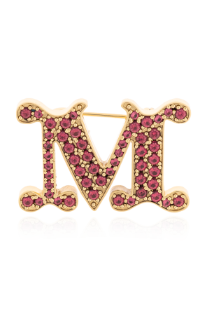 Brosche mit schimmernden Kristallen