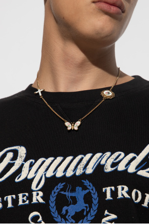 Necklace with applications od Dsquared2