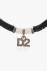 Dsquared2 BLACK Necklace with logo pendant