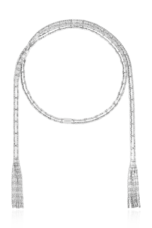 Necklace with shimmering crystals