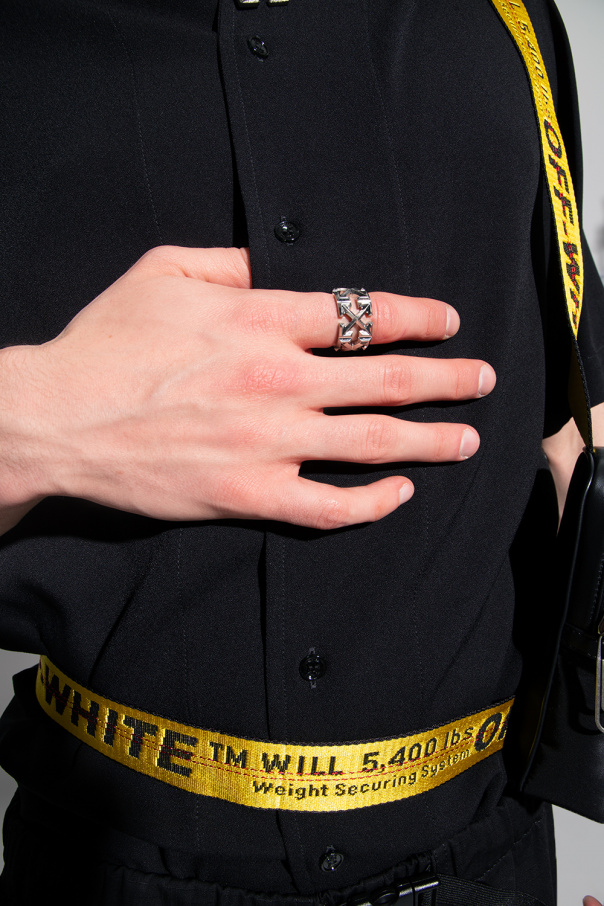 Off-White Brass ring