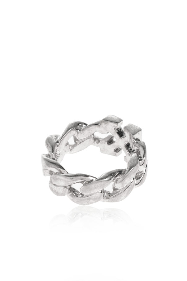 Off-White Brass ring