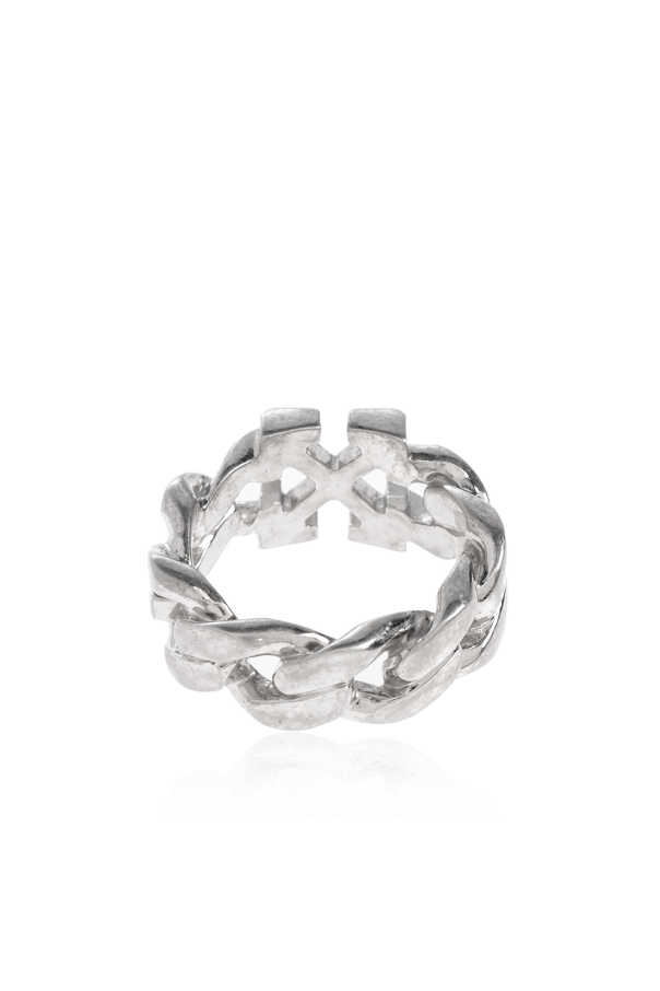 Off-White Brass ring