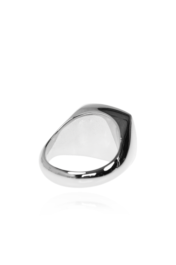 Off-White Silver brass ring
