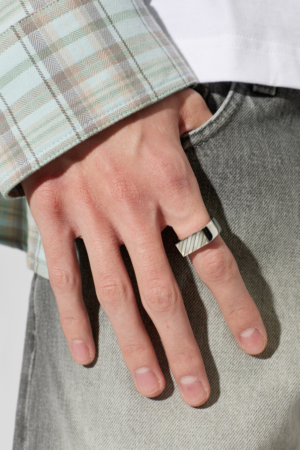 Off-White Brass signet ring