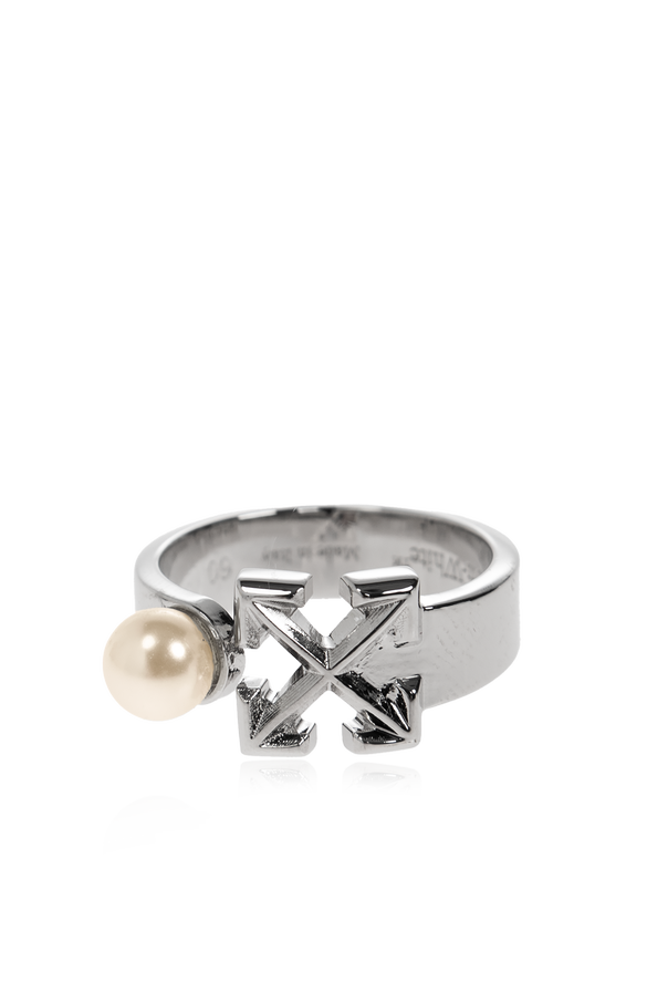 Synthetic Pearl Ring od Off-White