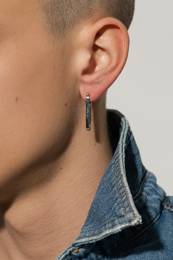 Off-White Safety pin earrings