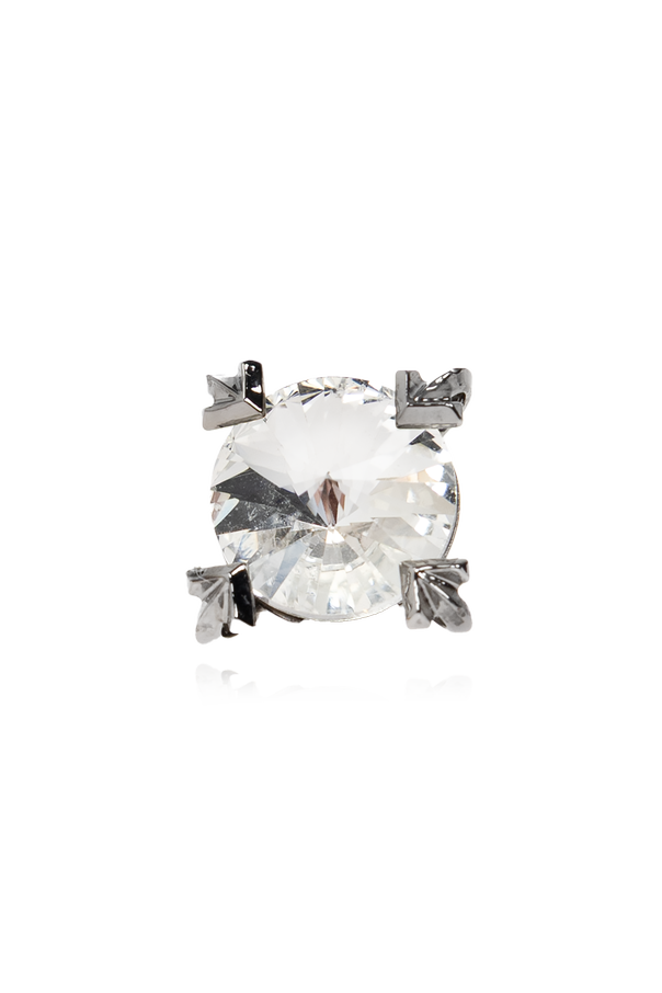 Single crystal stud earring od Off-White