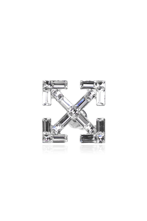 Single earring with shimmering crystals od Off-White