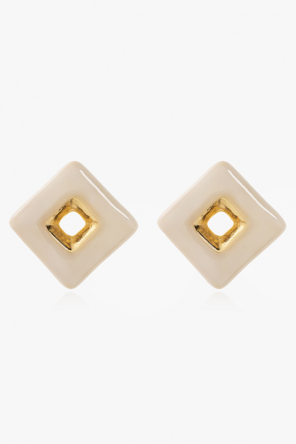 Marni Square clip-one earrings