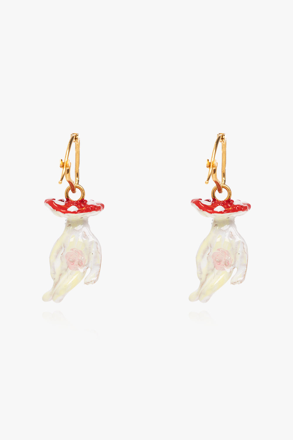 marni swimsuit Earrings with floral motif