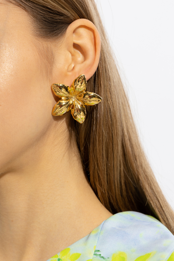 Marni Weite Earrings with flowers