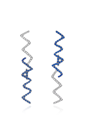Ohrringe mit schimmernden Kristallen