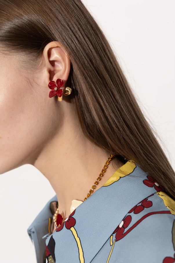 Marni Pendientes en forma de flores