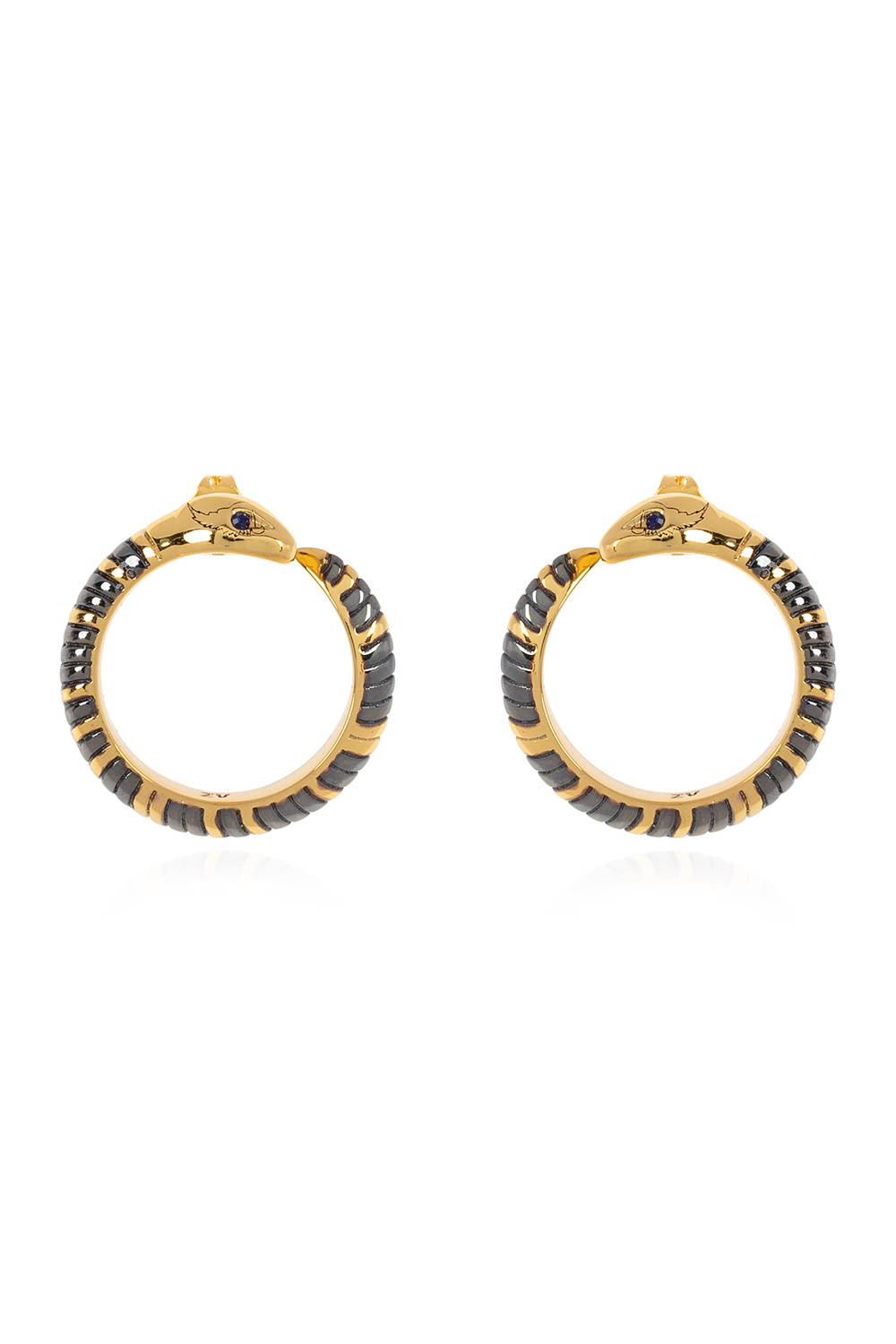 Zadig & Voltaire Round earrings with snake motif