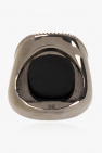Zadig & Voltaire BLACK ‘ZV Snake’ brass signet ring